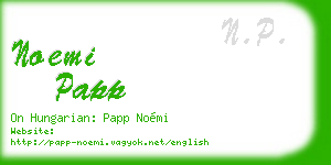 noemi papp business card